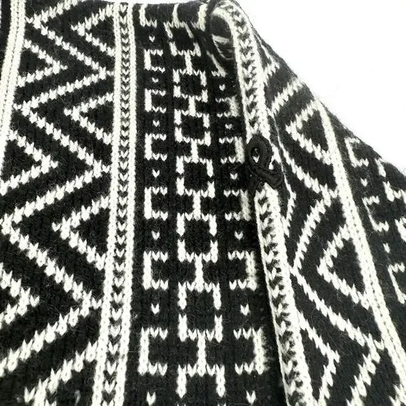 Vintage Demetre Sweater Womens L Acrylic Mock Neck Ski Retro Geometric 70's 80's - Picture 5 of 9